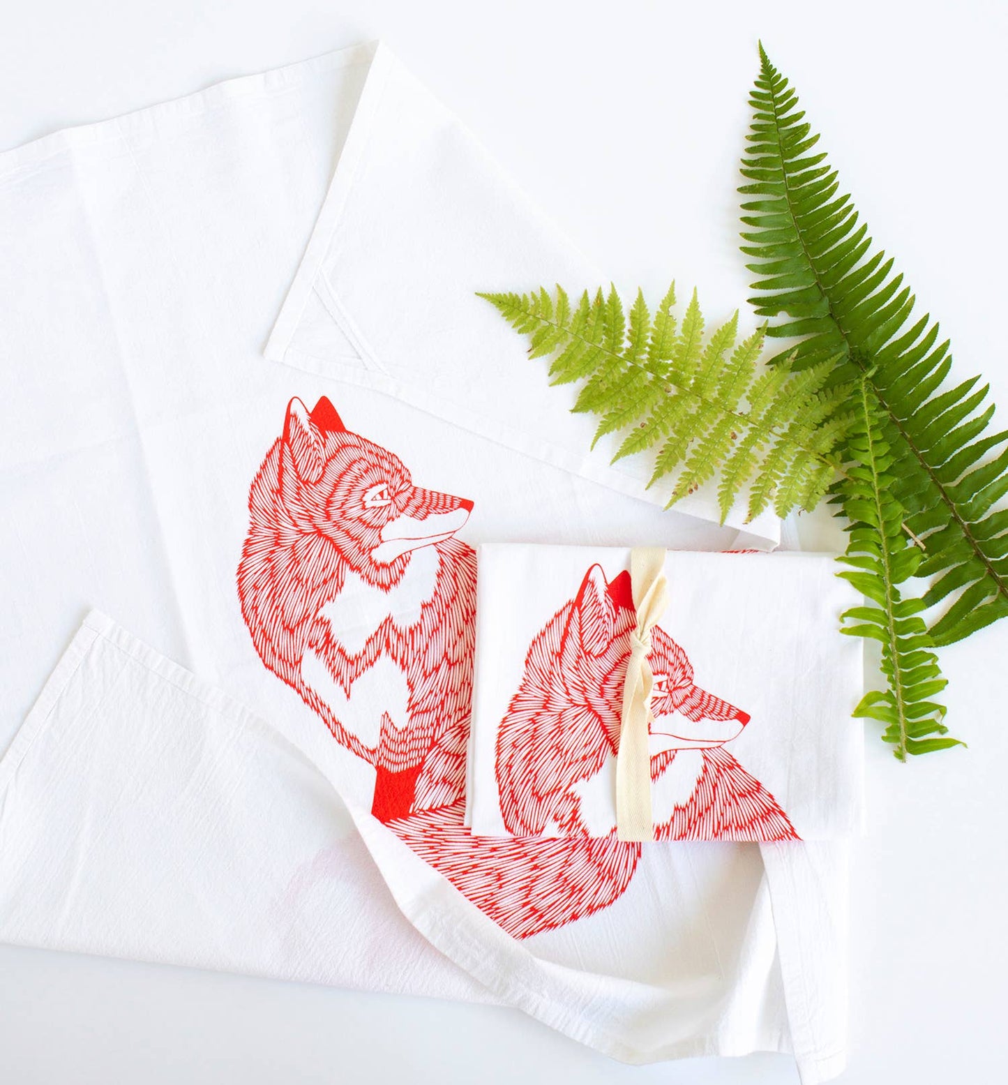 Fox Flour Sack Towel