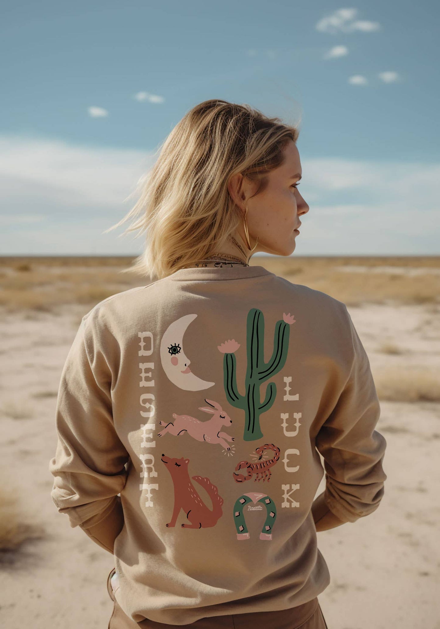 Desert Luck Long Sleeve Tee: Large