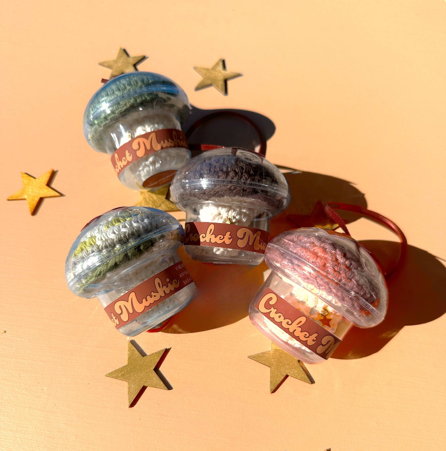 CROCHET MUSHROOM - Hanging Ornament - Car Hanger - Decorj