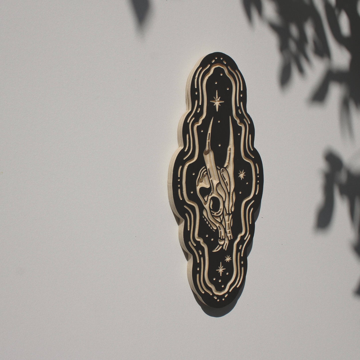 Deer- Carved Wall Hanging: 15"