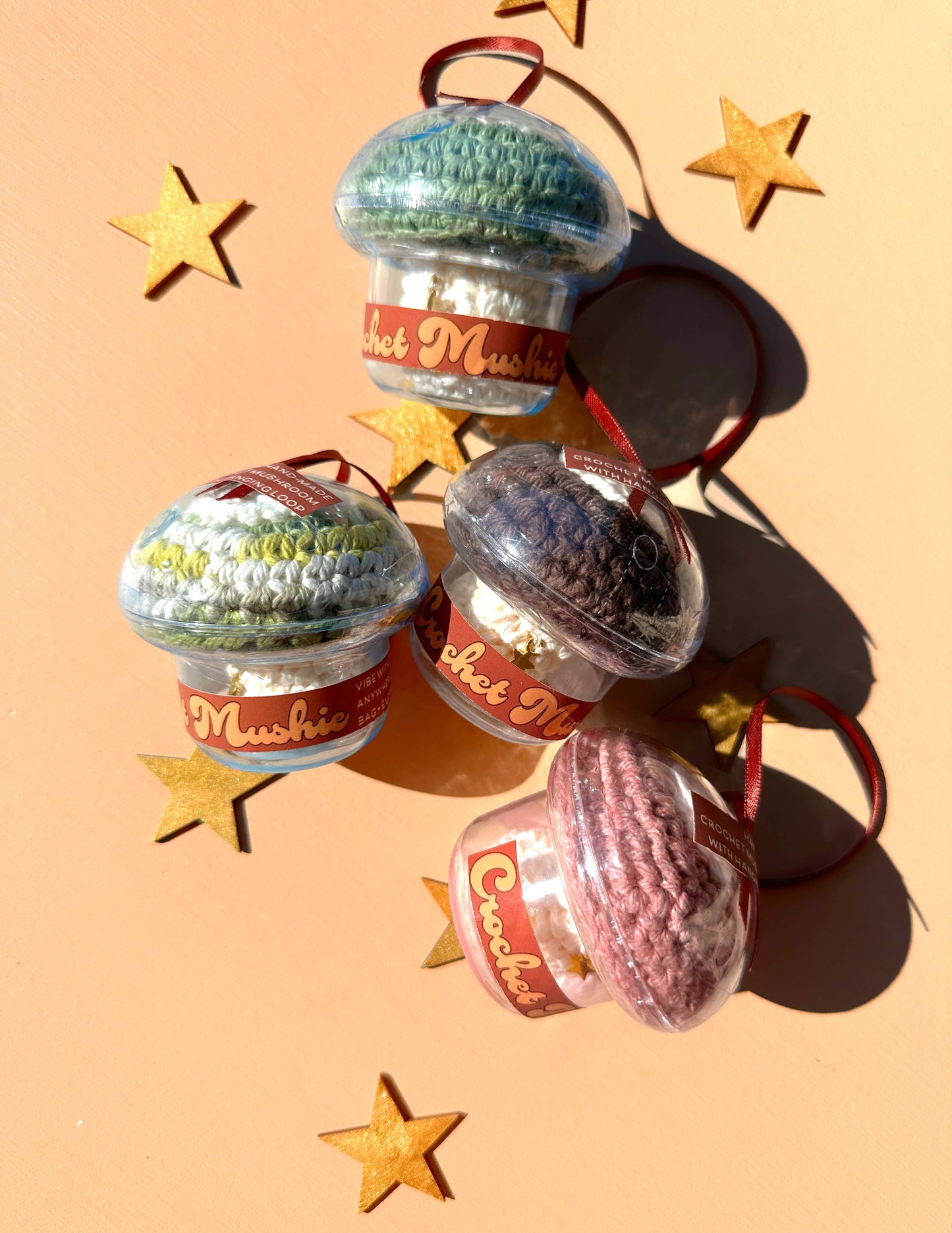 CROCHET MUSHROOM - Hanging Ornament - Car Hanger - Decorj