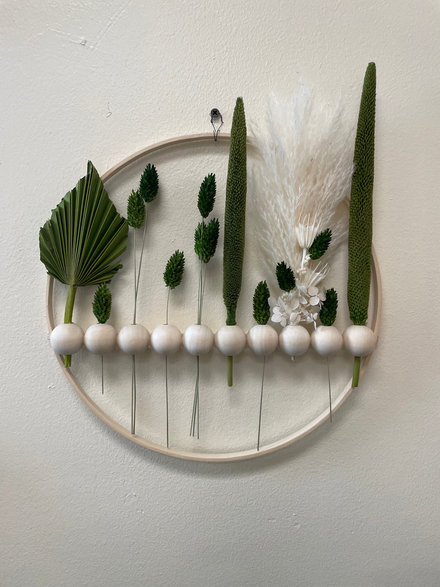 Green & Neutral Fall Wreath