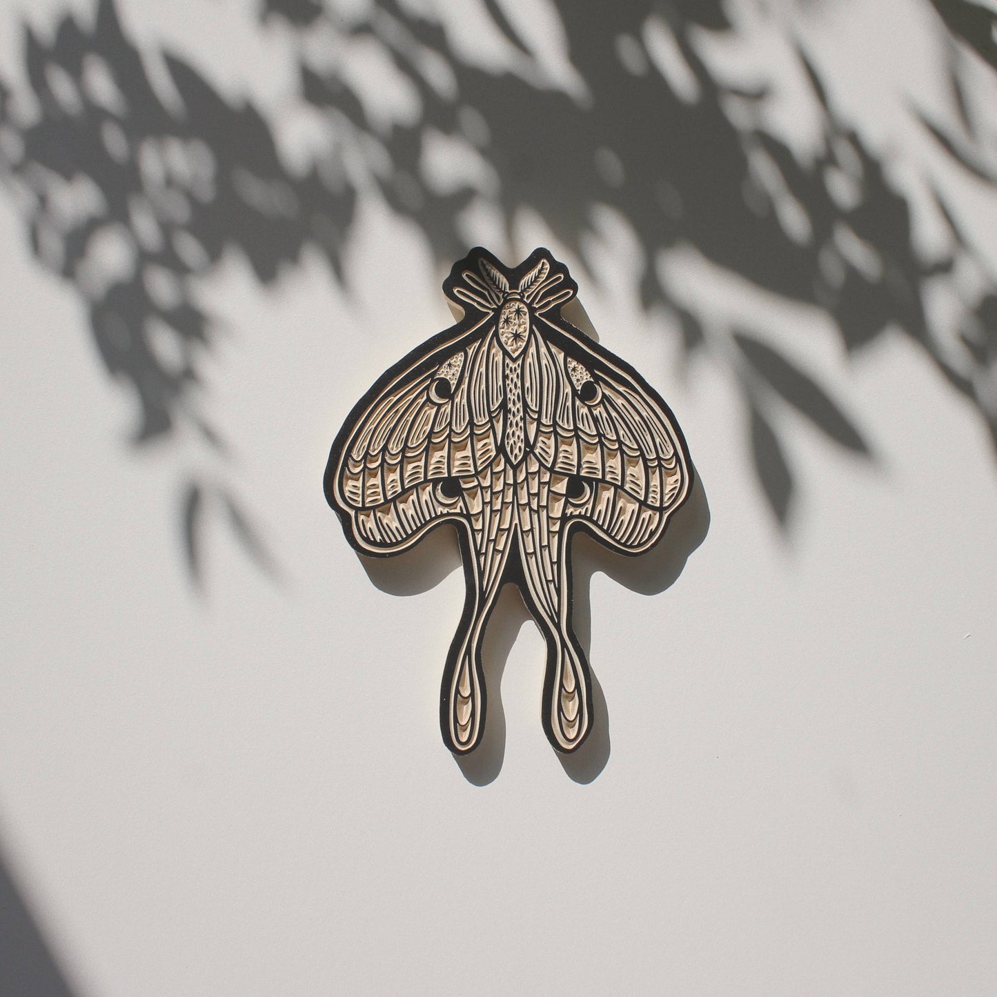 Luna Moth- Carved Wall Hanging