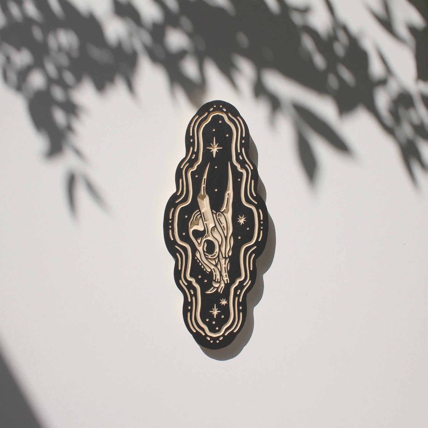 Deer- Carved Wall Hanging: 15"
