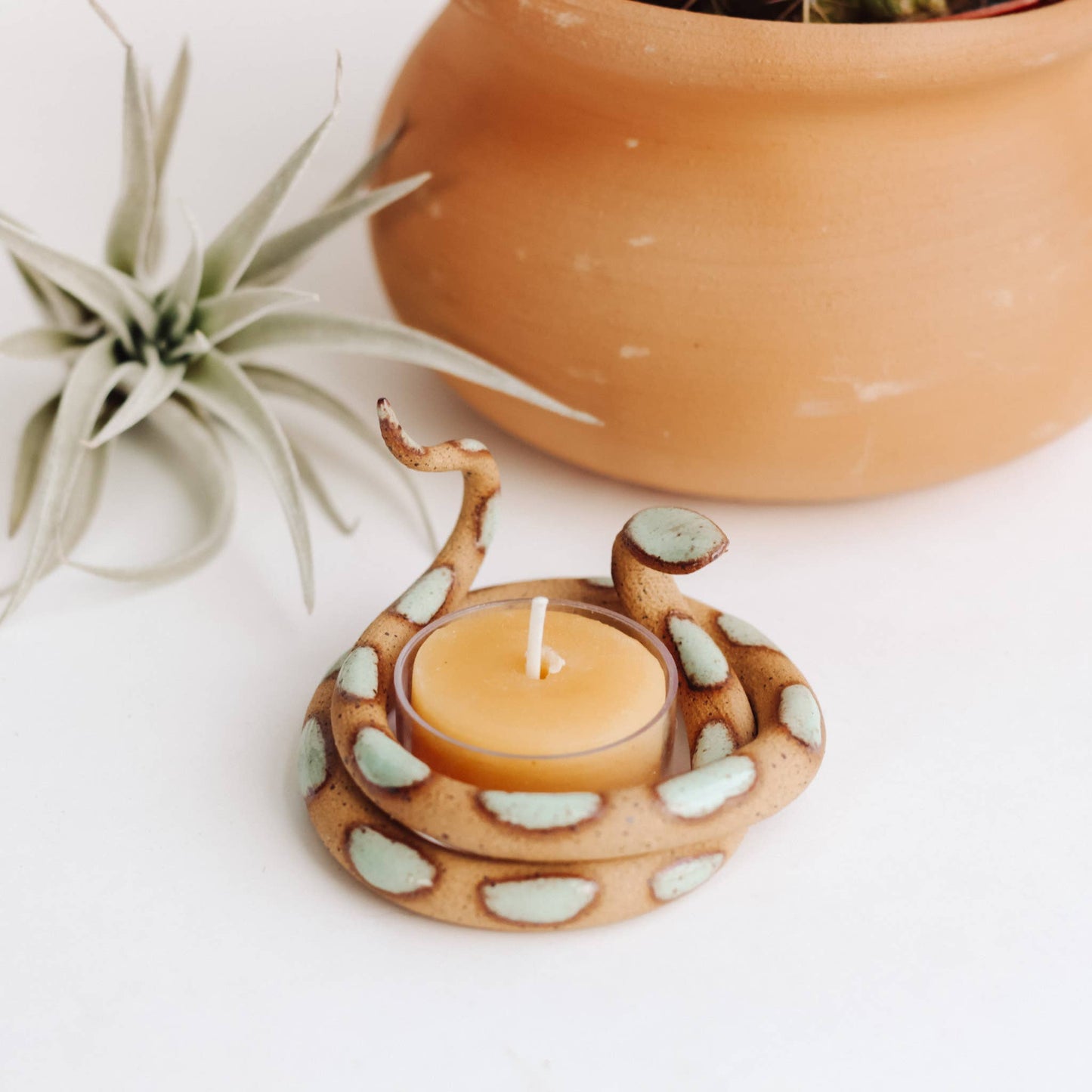 Carter & Rose Ceramic Snake Tealight