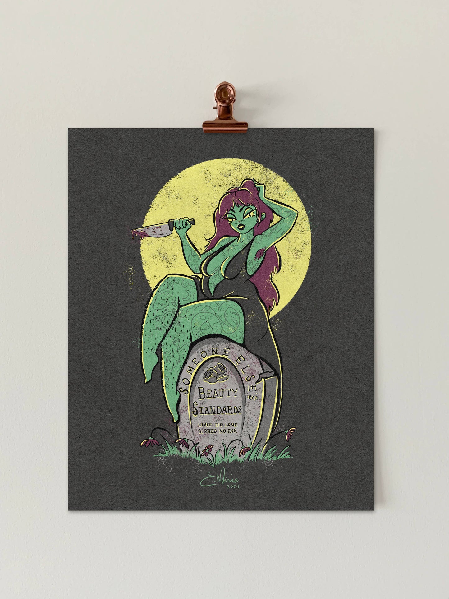 Beauty Standards 8x10 Art Print | spooky | witchy | feminism