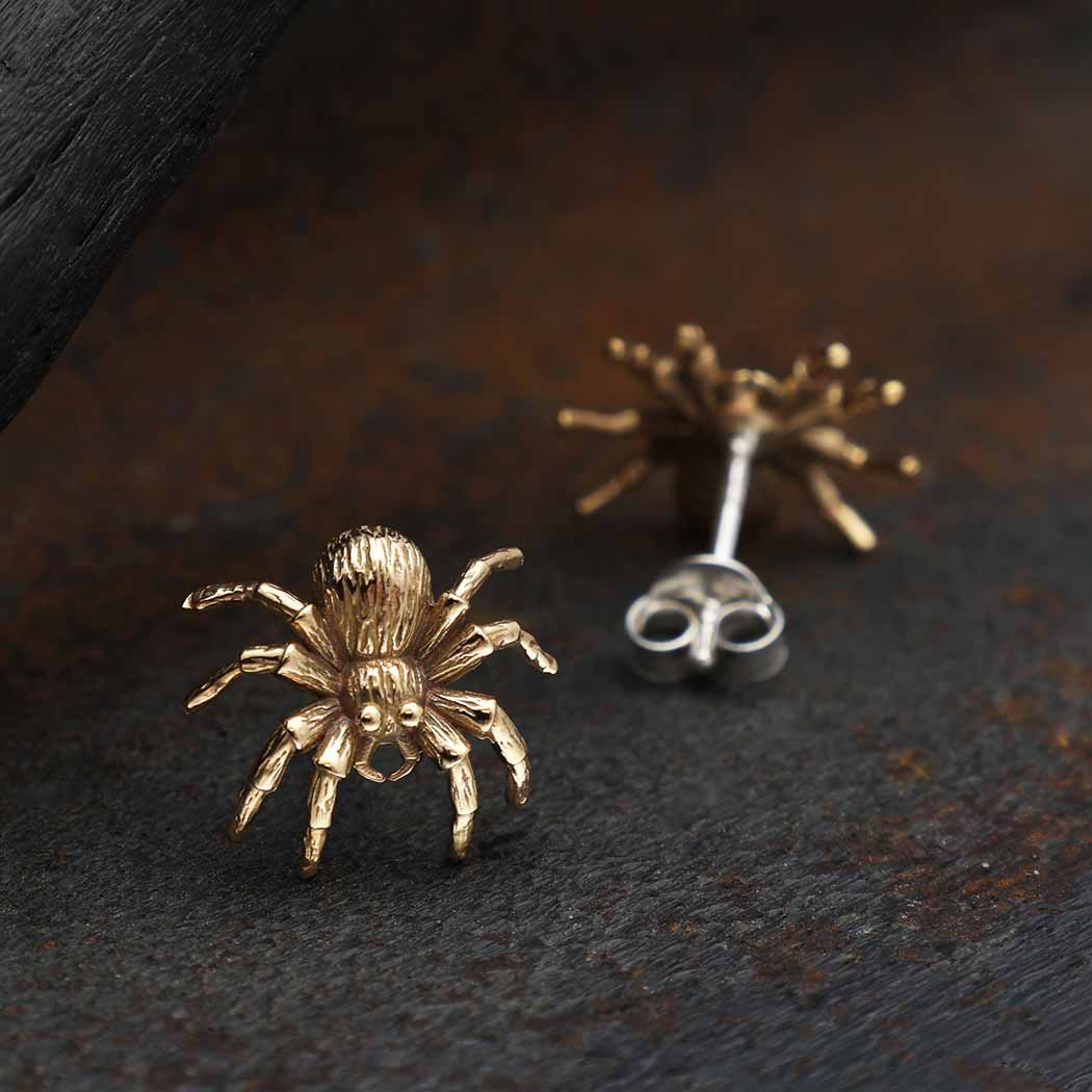 Spider Post Earrings 11x12mm