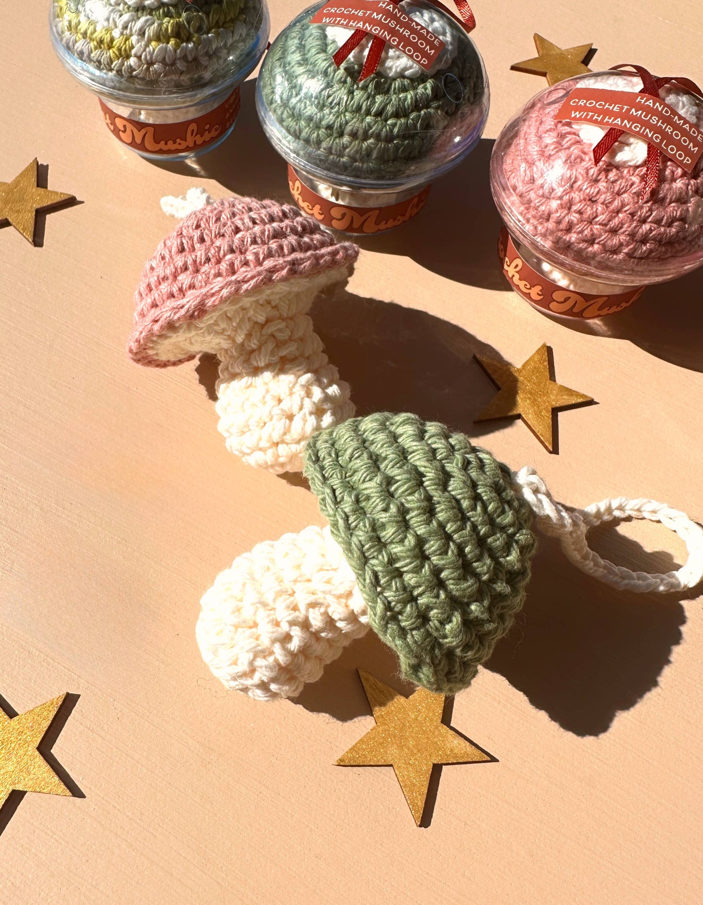 CROCHET MUSHROOM - Hanging Ornament - Car Hanger - Decorj