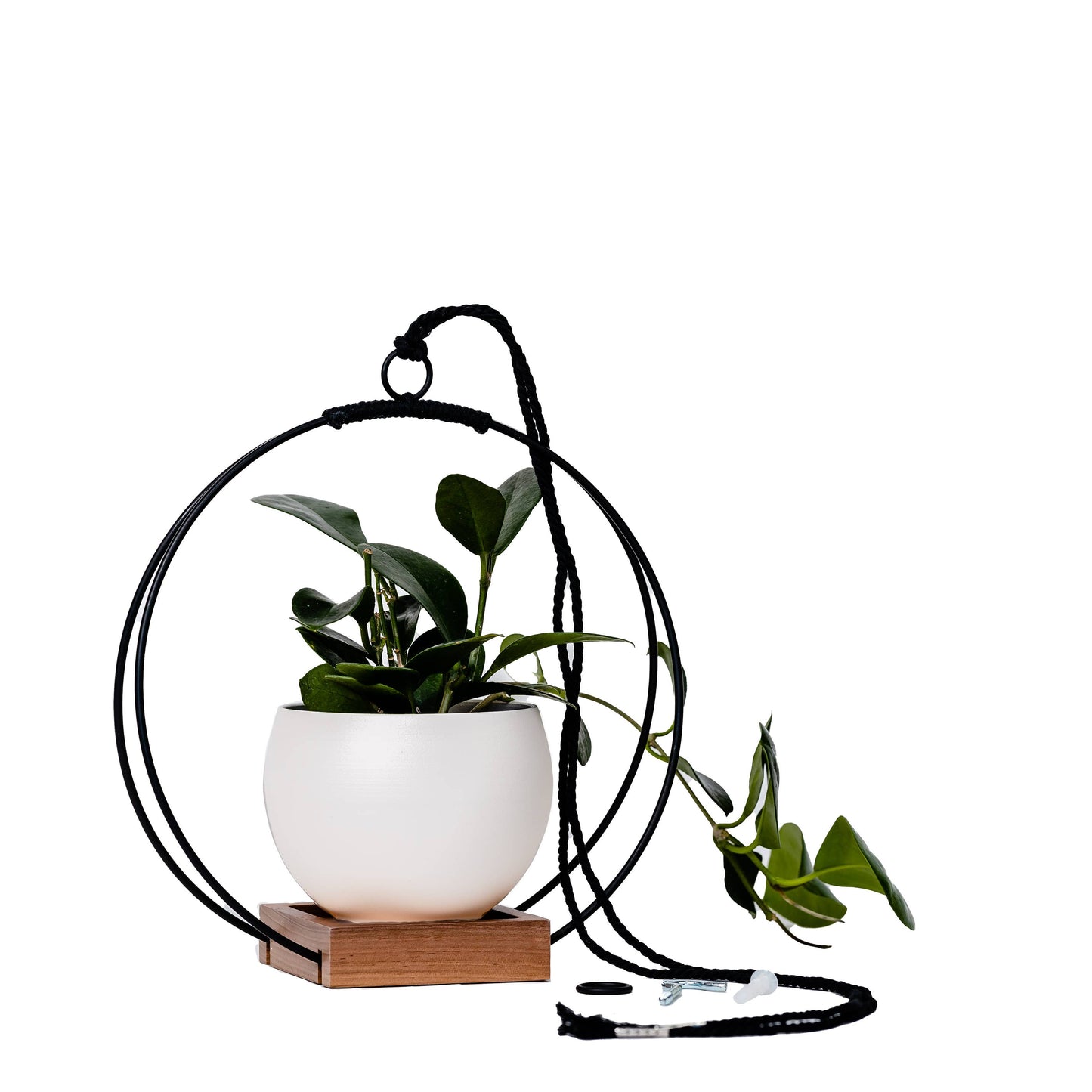 Plant Hanger (Dark & Stormy) - Black Hanging Planter