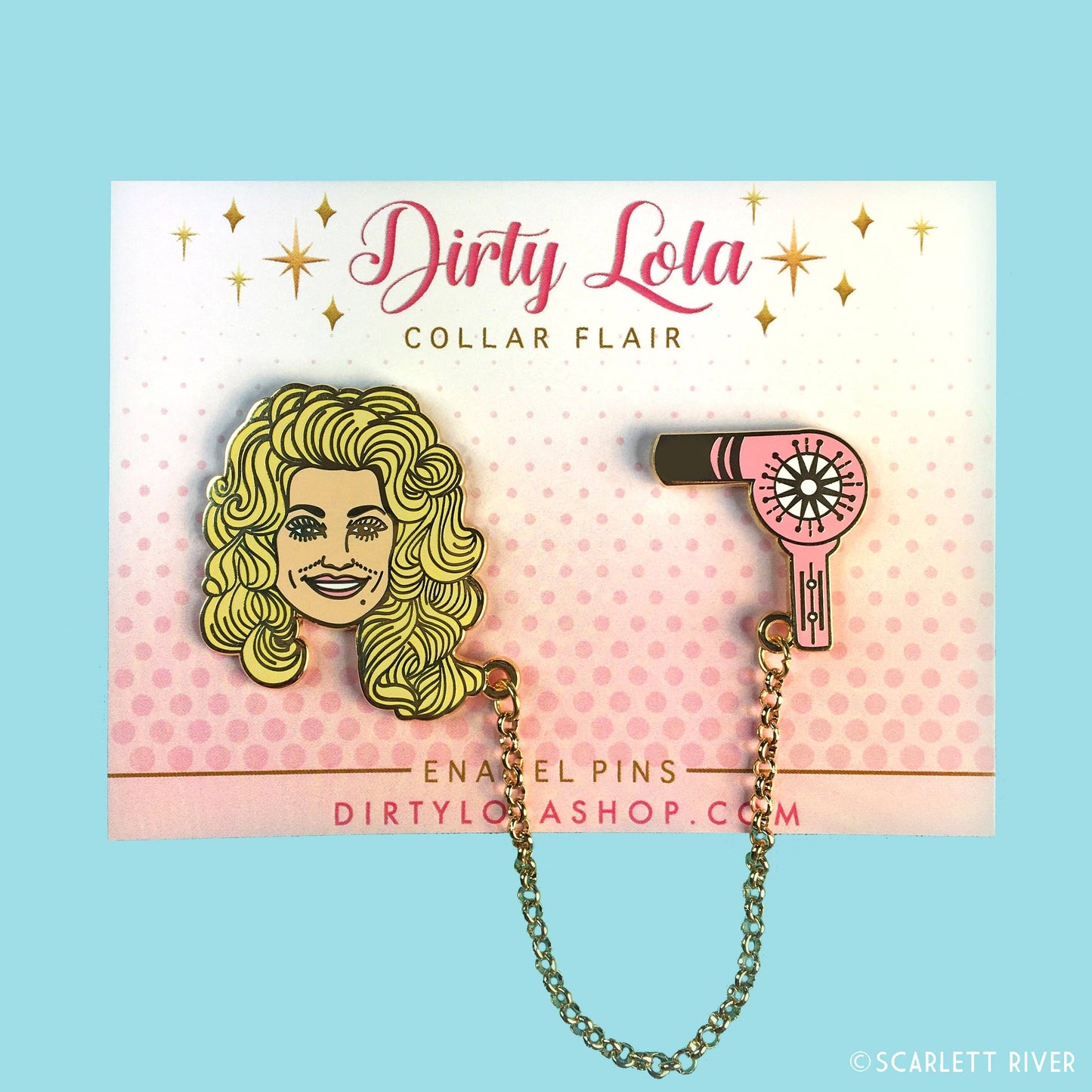 Country Babe Collar Flair Pin
