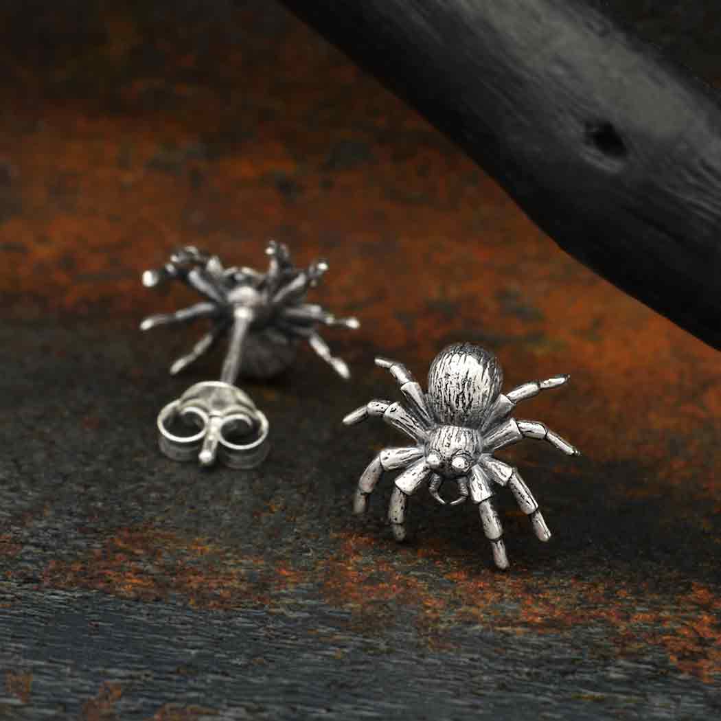 Spider Post Earrings 11x12mm