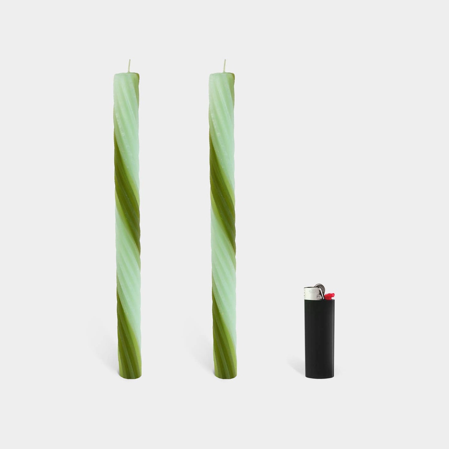 Rope Candle Sticks by Lex Pott - Green (2 pack)