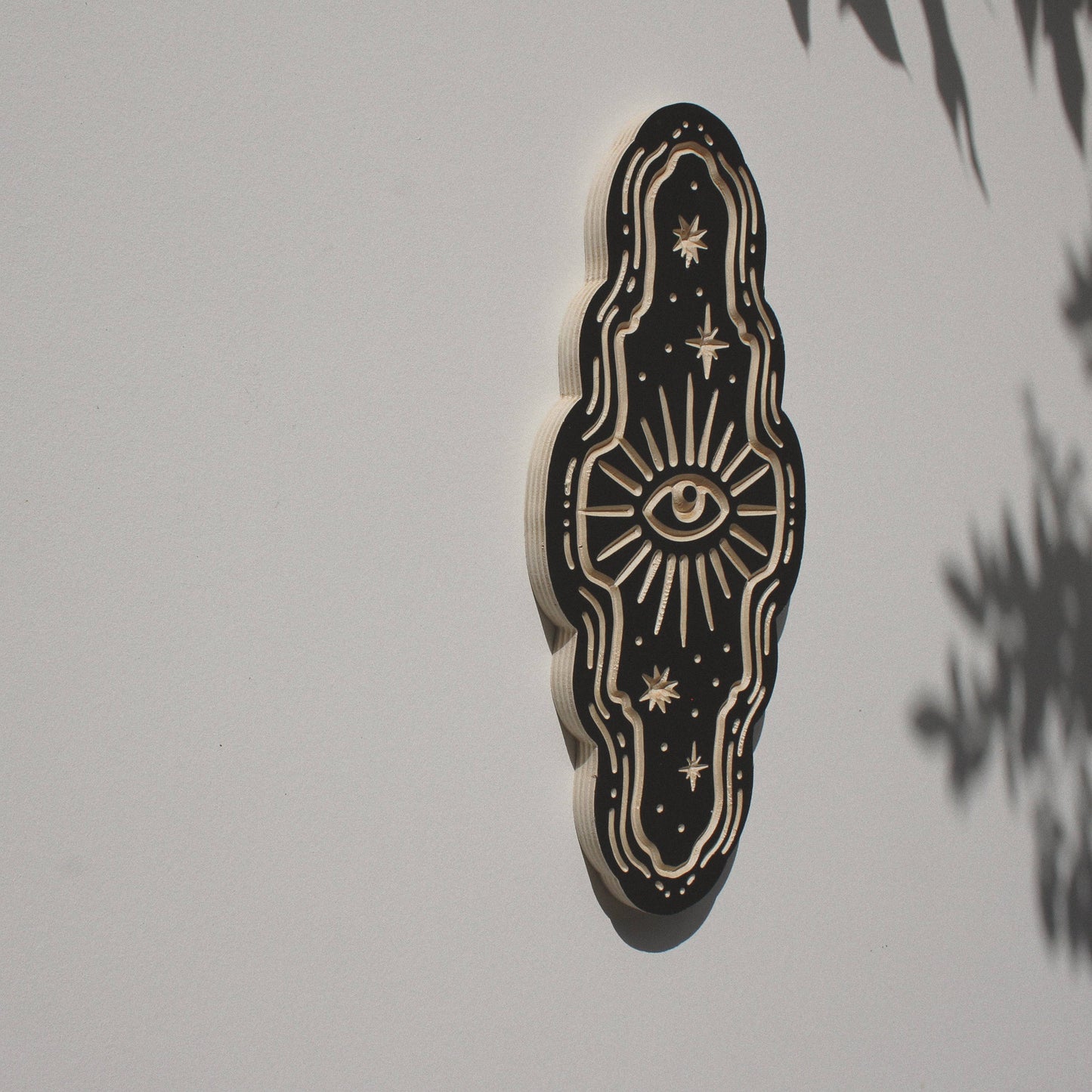 Eye- Carved Wall Hanging: 11"
