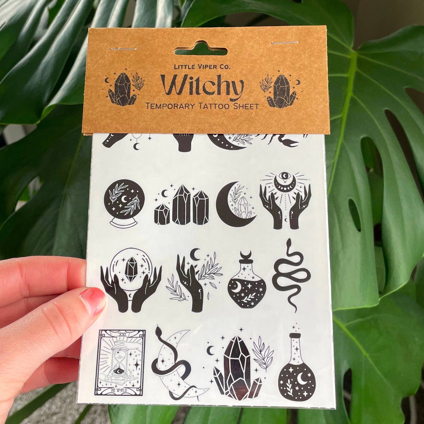 Witchy Temporary Tattoos Halloween