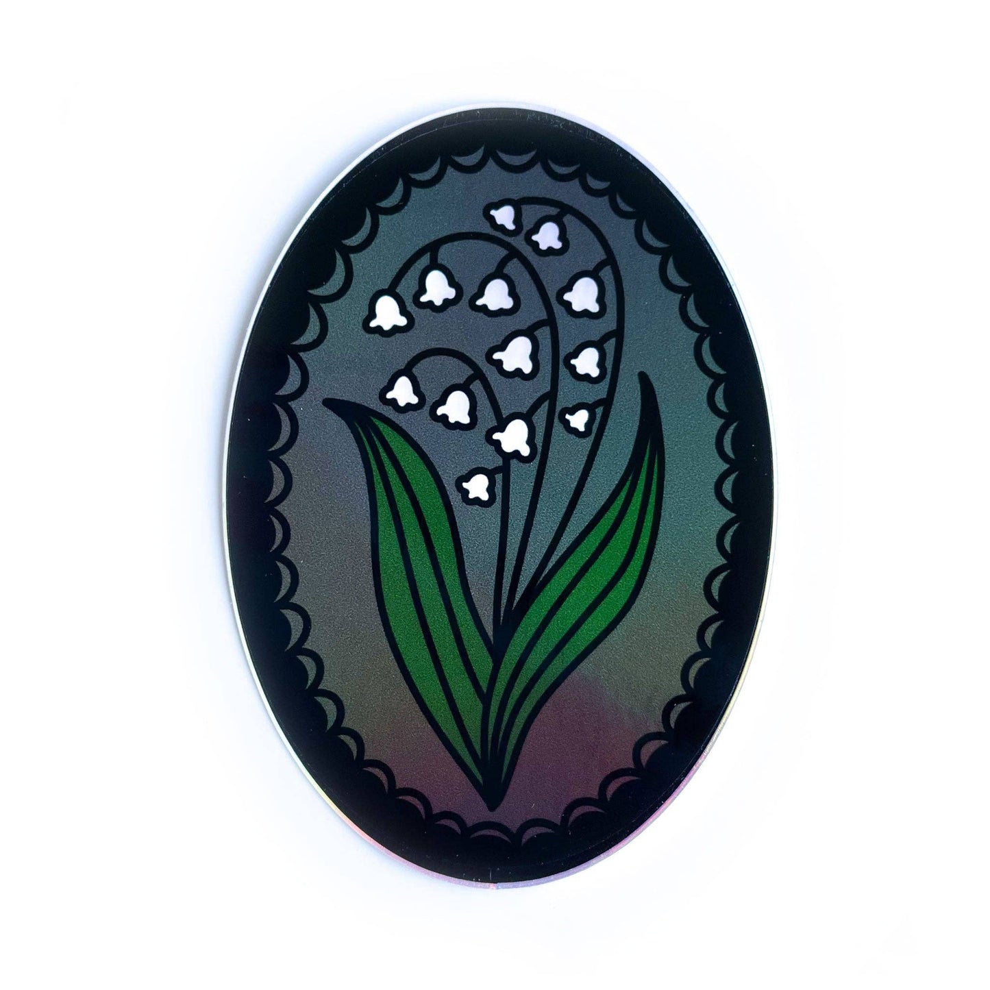 Lily of the Valley Holographic Sticker
