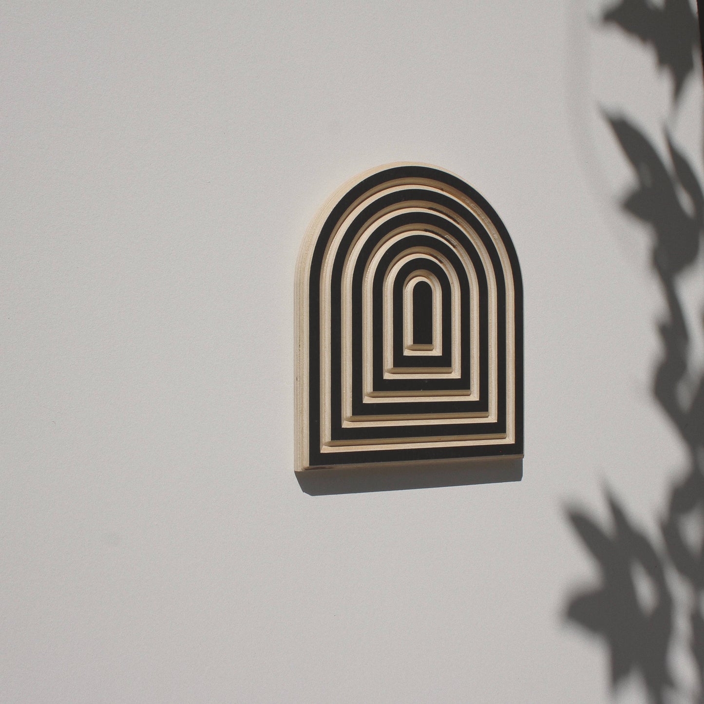 Small Carved Wooden Arch Wall Hanging