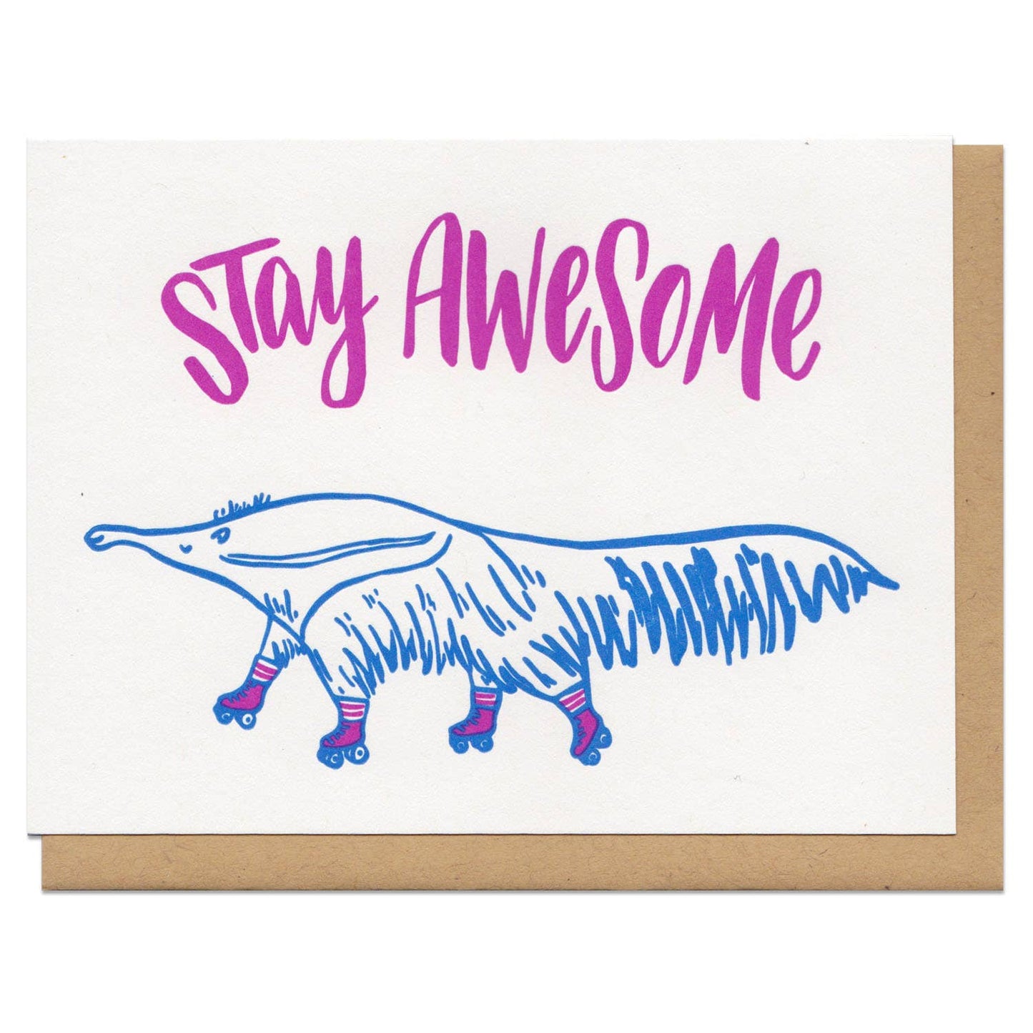 Stay Awesome Anteater Greeting Card