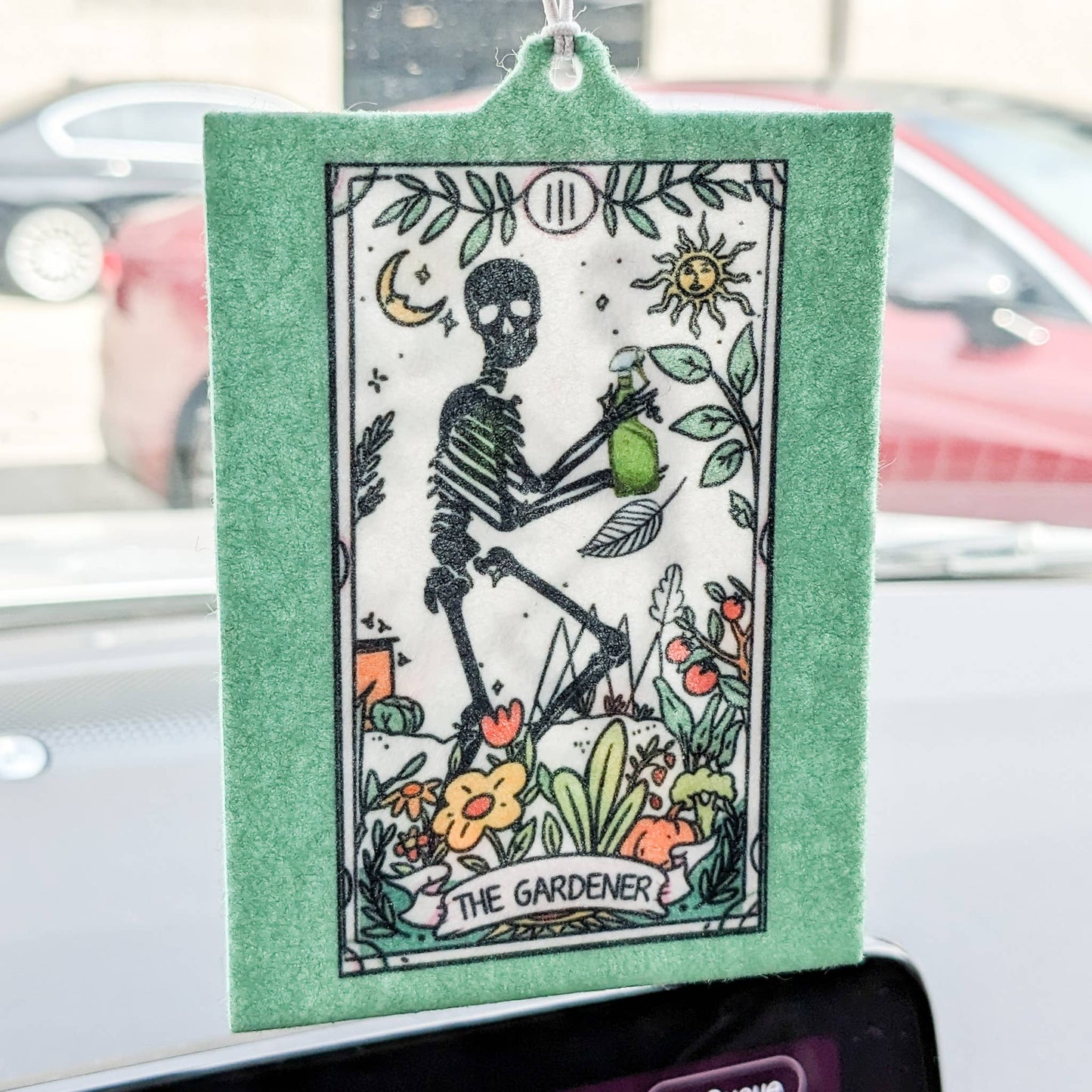 The Gardener Tarot Card Scent-Your-Own Car Freshener