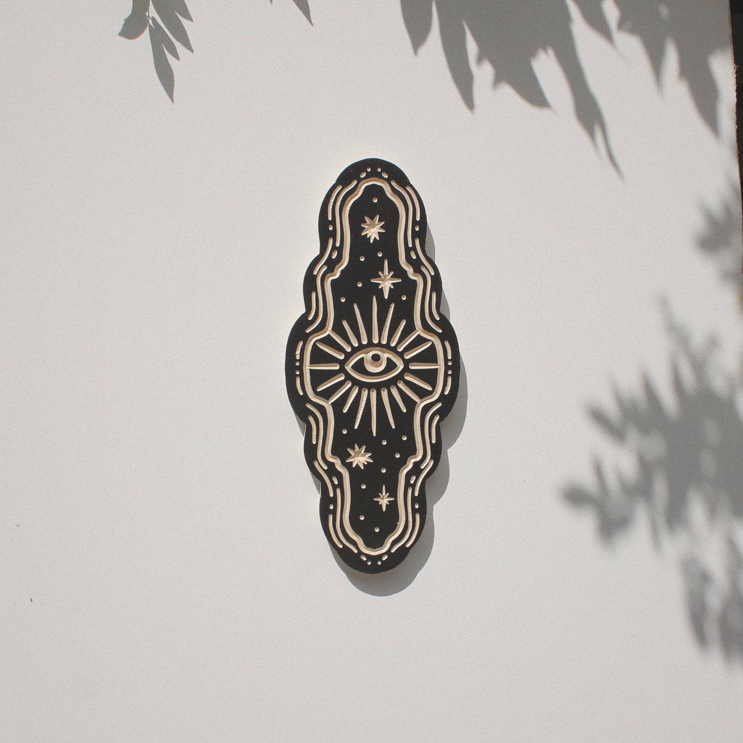 Eye- Carved Wall Hanging: 15"