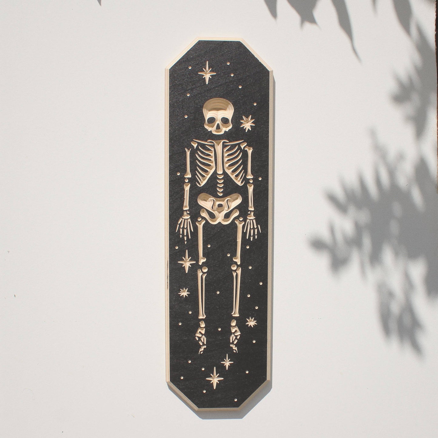 Carved Skeleton Wall Hanging